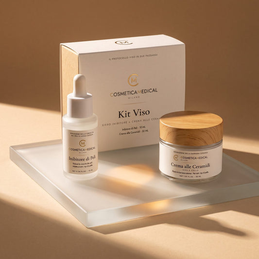 CM Complex — Kit Viso: siero, crema alle ceramidi e rasoio